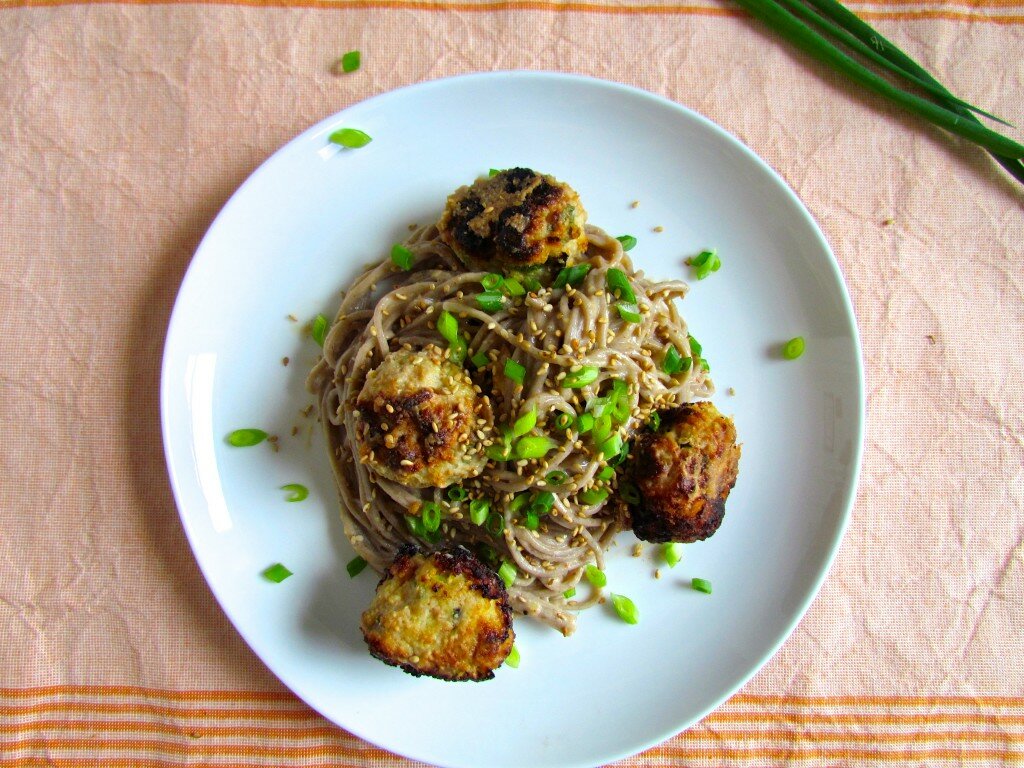 Chicken Meatballs & Sesame Noodles - Meatballs & Milkshakes