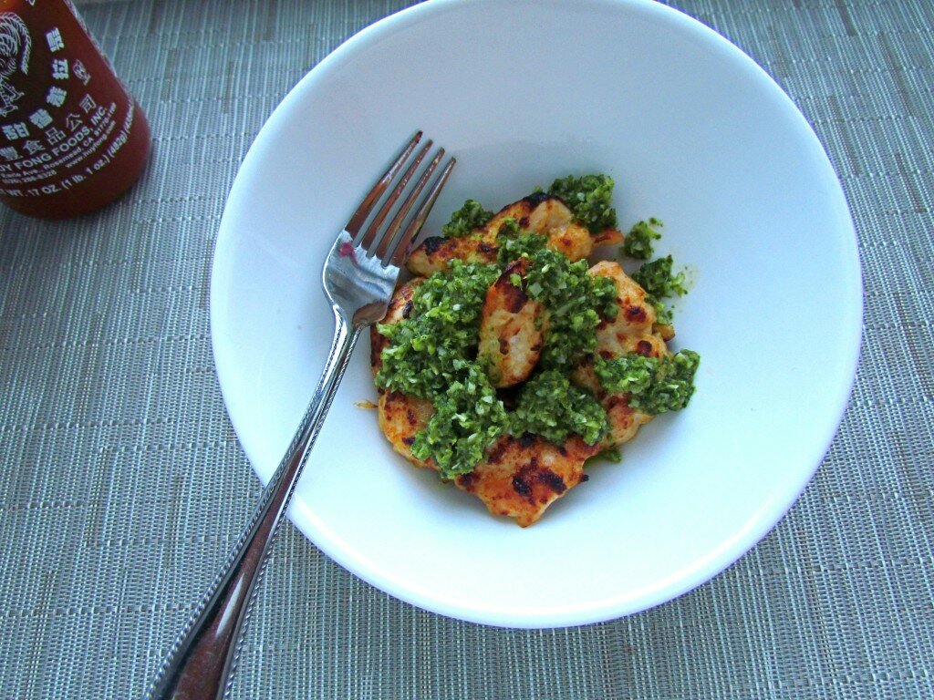 Chicken with Cilantro Chimichurri - Meatballs & Milkshakes