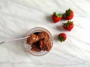 Roasted Strawberry Chocolate Gelato - Meatballs & Milkshakes