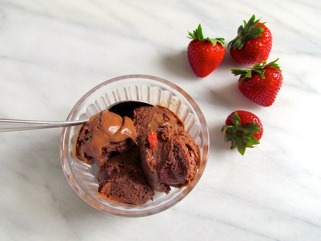 Roasted Strawberry Chocolate Gelato - Meatballs & Milkshakes